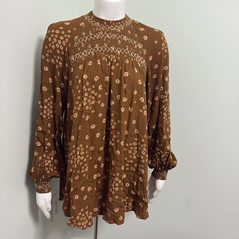 Revolve Free People Flower In Her Hair tunic dress in Mustard XS